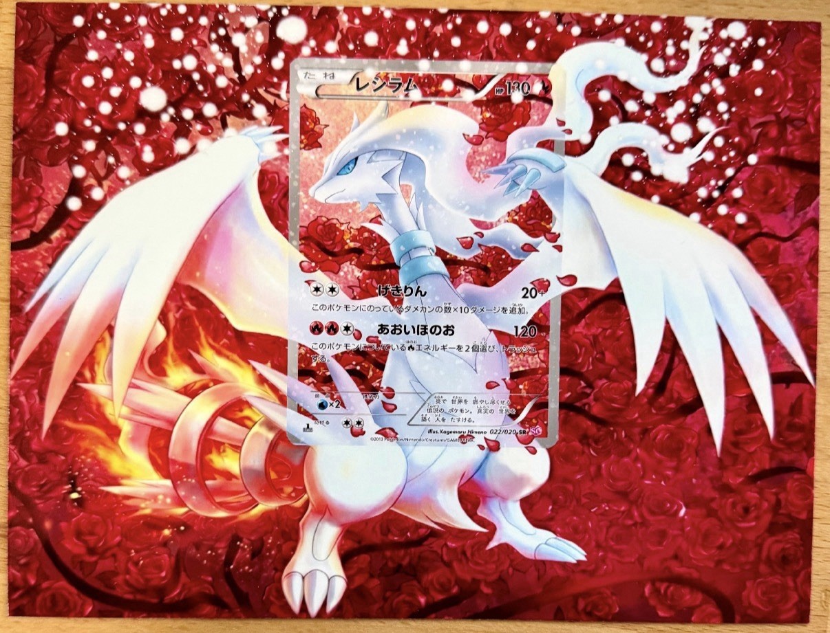 Reshiram RC22/RC25 extended art frame Card not Included