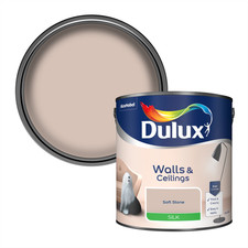 Dulux Paint Soft Stone Matt or Silk Emulsion Various Finishes 2.5 Litres