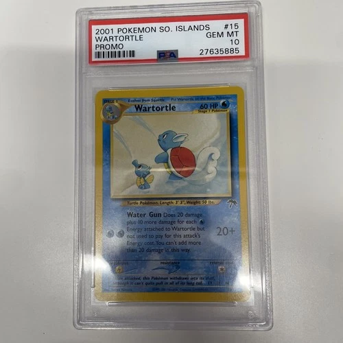 2001 Pokemon Southern Islands Wartortle #15 PSA 10 Gem Mint