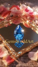   5 Ct Marquise Cut D Grade Natural Blue Color Diamond VVS1 Clarity  