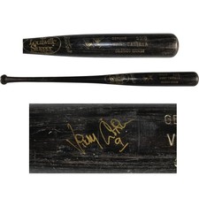 Vinny Castilla Signed Colorado Rockies Game Used Louisville Slugger Bat 53931