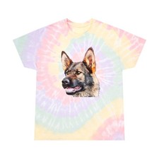 Hans' German Shepherd Spiral Tie-Dye Unisex Tee