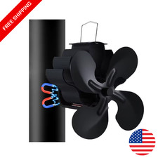 Ventilatore magnetico per stufa a legna alimentato a calore camino bruciatore a legna camino