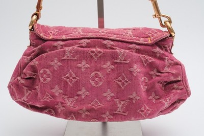 Louis Vuitton Pleaty Shoulder Bag Mini Pink Denim for sale online