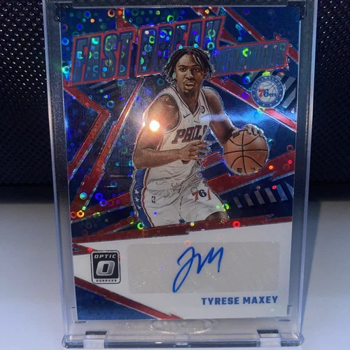 2023-24 Donruss Optic Tyrese Maxey Fast Break Signatures Auto #TBD 76ers