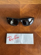 1990's-2000's Ray-Ban Bausch Lomb PS2 Sunglasses Black Frame w/ Case