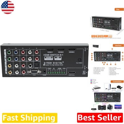 8-in-1 HDMI Converter Switch - 3D 1080P Surround Sound