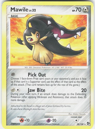 Mawile 24/106 Rare Great Encounters Pokemon Lightly Played