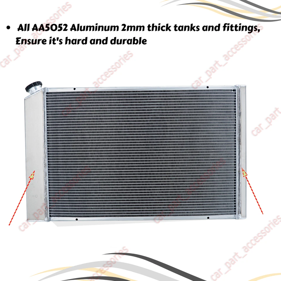 4 Row Radiator Fits 1973-1987 Chevy Truck C10 C20 C30 K10 K20 5.7L 7.4L V8 NEW Foto 4 de 4