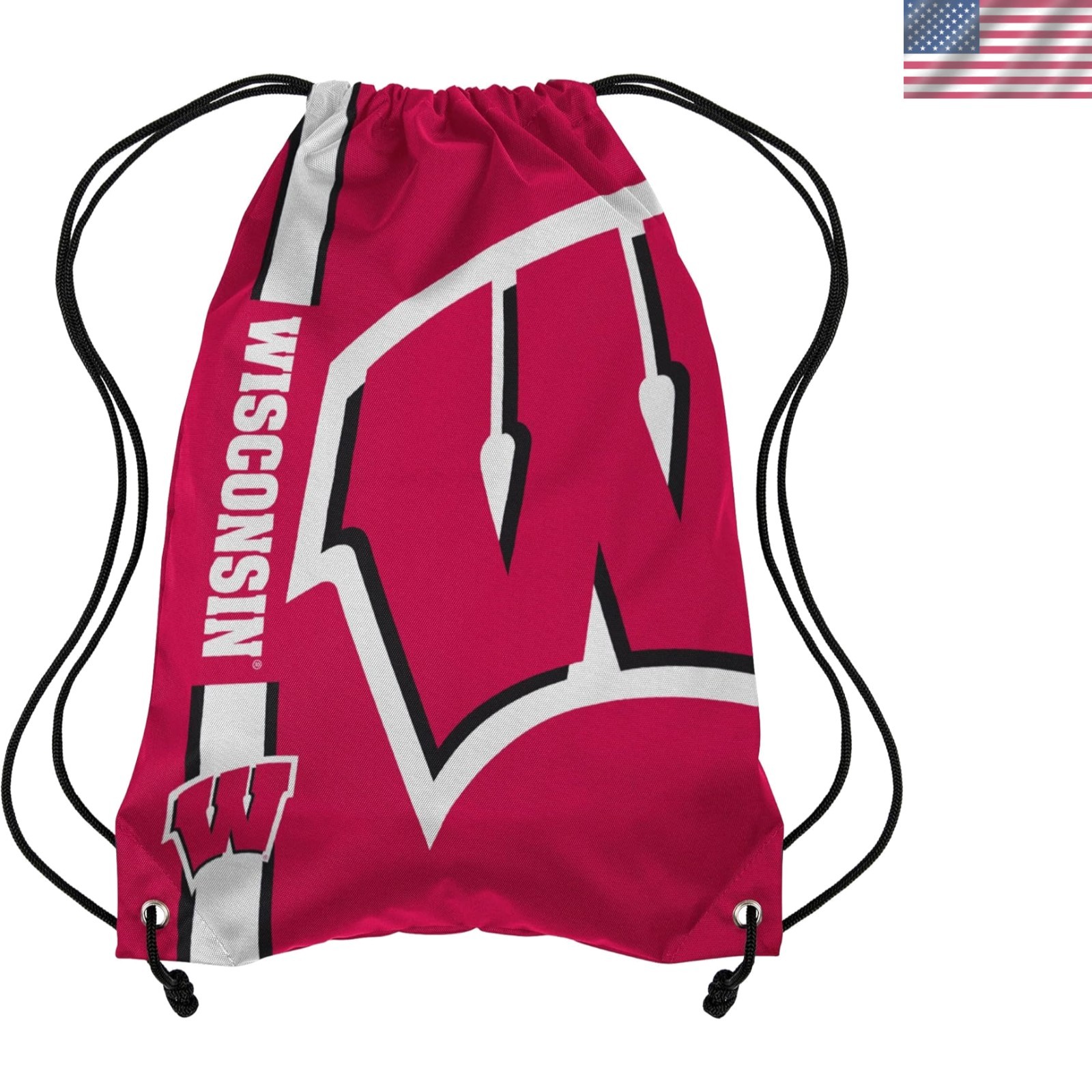 Lightweight NCAA College Team Logo Drawstring Backpack - Wat