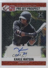 2021 Leaf Pro Set Metal 1990 Base Auto Red Mojo Kahlil Watson #PS0-KW1 Auto nd3