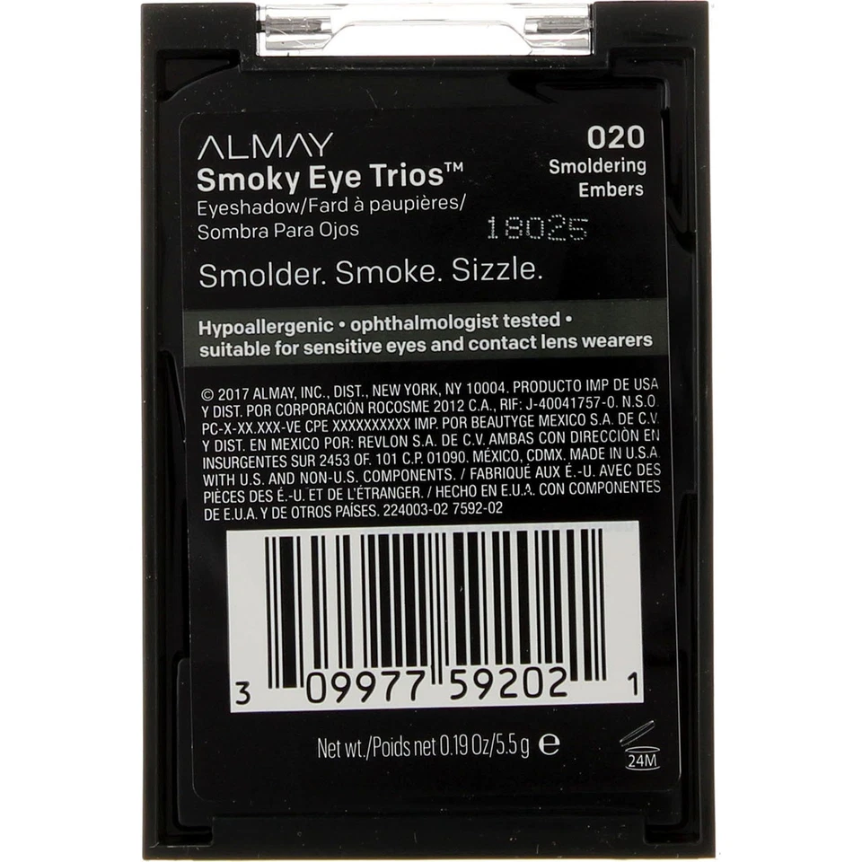 3 Pack Almay Smoky Eye Trios Eyeshadow, Smoldering Embers 20, 0.19 oz - Image 2 of 2