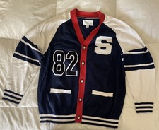 Sun And Stone Varsity Patch Cardigan Sweater