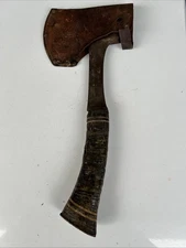 Vintage Estwing 14A Hatchet Stacked Leather Handle. Campfire Axe. Made In USA