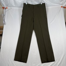 Vintage USMC Marine Corps Green Shade 2212 Trousers 35R Wool Blend 1989 USA Made