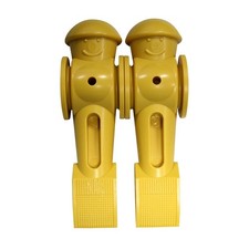 2 PCS Foosball Counterbalanced Yellow Foosball Men Table Soccer Replacements
