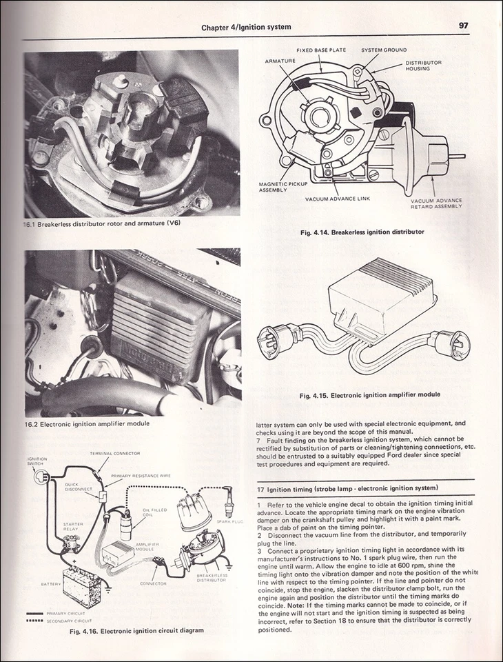 1974-1976 Haynes Taller Manual Ford MUSTANG II Reparación Tienda Servicio Libro - Imagen 3 de 4