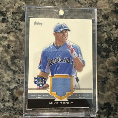2012 Topps Update All-Star Stitches Mike Trout Angels Memorabilia #AS-MIT