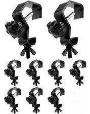 QWORK Stage Light Truss Clamps - 9 Pack Heavy Duty Metal Hook Truss Clamps