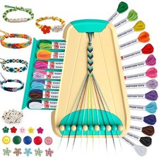 Friendship Bracelet Making Kit for Girls 8-12, 28 Pre-Cut Threads