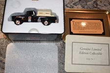 1955 Chevrolet Cameo Truck Dime Bank Limited Edition Custom Chrome With Tin Box