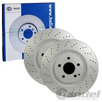 2X Hella Bremsscheiben 350Mm Vorne Passend FüR Mercedes E-KLASSE S-KLASSE