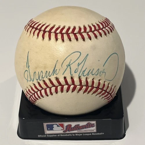 Frank Robinson Signed Autogrpahed Rawlings OAL Baseball HOF MVP BALTIMORE