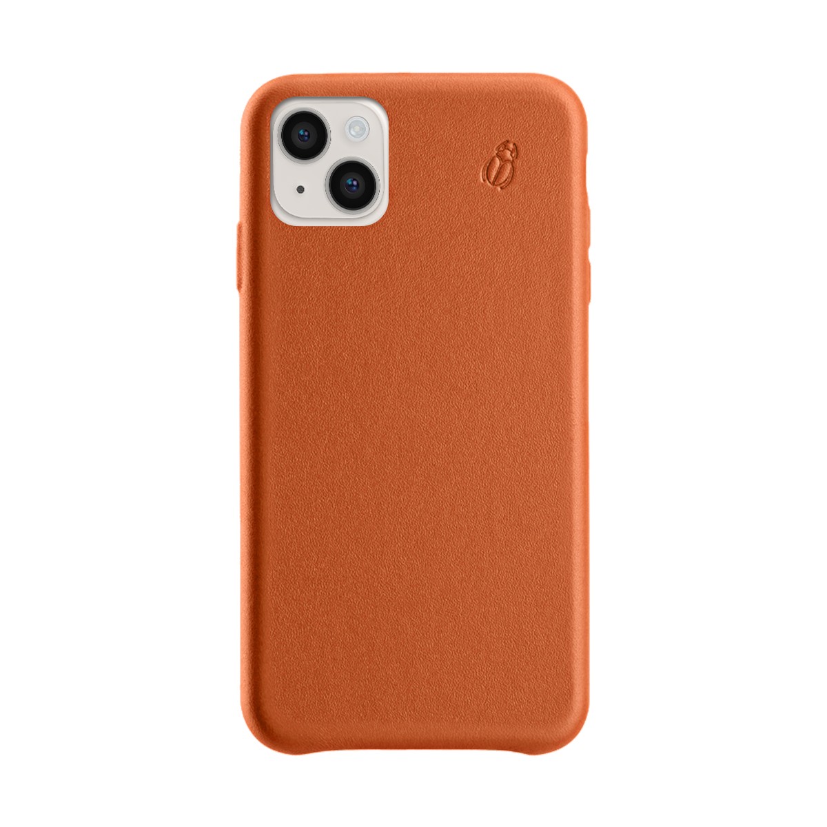 Coque en cuir iPhone 11 BEETLECASE Orange protection chic