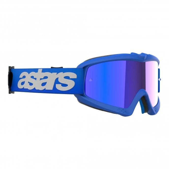 Alpinestars YOUTH Vision Goggles - BLAZE - Blue (w/Mirror Blue Lens)