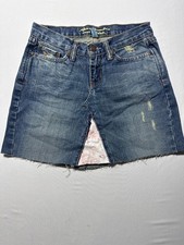 Vintage Abercrombie Fitch Denim Skirt with Sassy Pink Lacy
