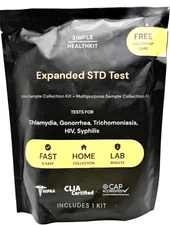 Expanded STD Test Kit- Simple Health Kit  Exp 1/9/2026 Free Shipping
