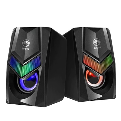 Marvo Scorpion SG-118 Gaming Speakers Stereo Sound Usb Powered 7 Colour Rgb Ligh