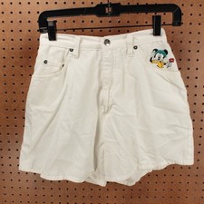 vtg MICKEY UNLIMITED Jerry Leigh hi rise mom shorts sz 7 waist 25" wide leg 90s