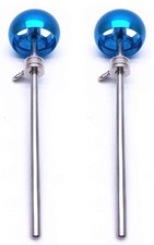 2 Pieces Bass Drum Pedal Beater Aluminum Alloy Hammer Head Percussion Instrum