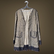 Dolce&Gabbana Gold Black Shining Cardigan Coatdigan Size 44it M