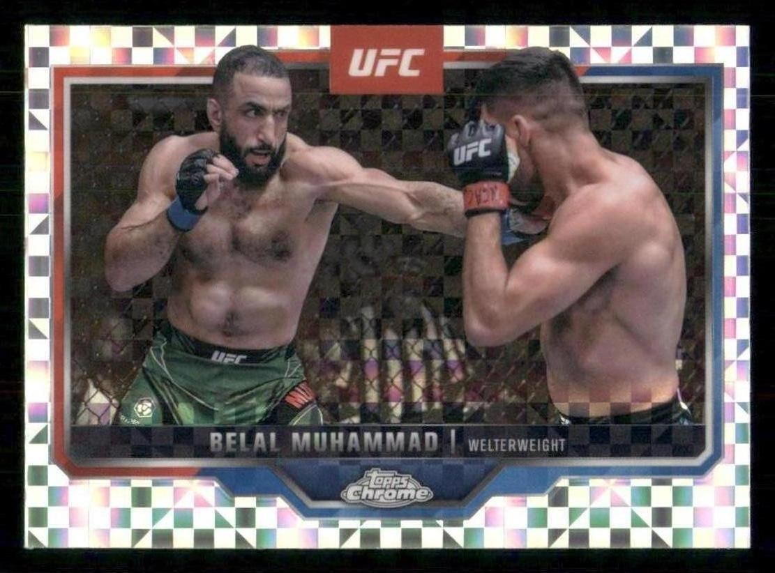 2025 Topps Chrome UFC Belal Muhammad #126 X-Fractor