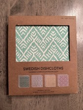 Swedish Dishcloths 12-Pack, 6.7" x 7.5" Sponge and Cloth Combo