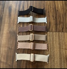 6-Pack Braided Solo Loop Compatible with Apple Watch Bands 38mm 40mm 41m