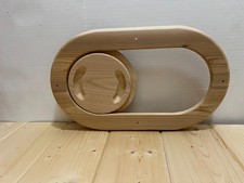 Sauna Ventilation Slider Cover   Fits 6" Vent Hole/16.5" x 9.5" x 1"/Clear Cedar