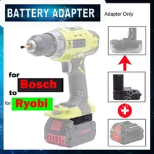 Battery Adapter For Bosch 18V Lithium Convert to for Ryobi 18V Tools Connector