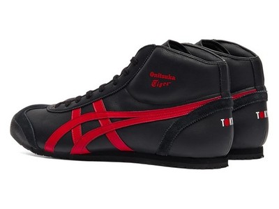 Onitsuka Tiger MEXICO Mid Runner 1183b577 001 BLACK CLASSIC RED