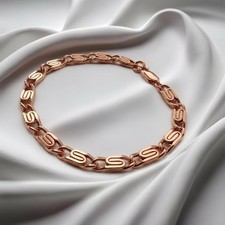 Pure Copper Scroll Bracelet   Vintage Style  ...