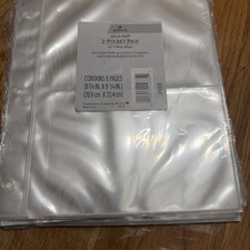 Hallmark 2 Pocket Refill For 3 Ring Photo Album, 8 Pages 4x6 Photos NIP AR6509