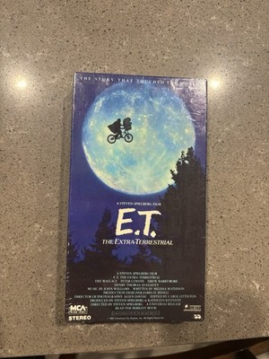 E.T. ET The Extra Terrestrial VHS 1982 Rare Green and Black Tape Spielberg