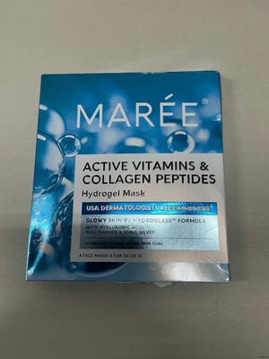 Maree Hydrogel Facial Mask - with Hyaluronic Acid - 4 masks