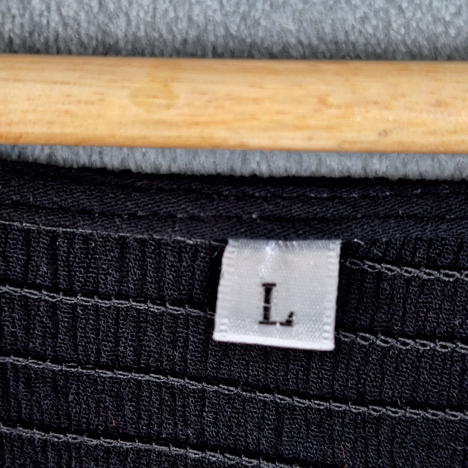 Womens Dress Large Black Coastal Beachy Smocked Flowy Midi Babydoll Goth Grunge