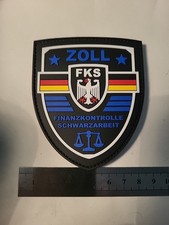 (530) FKS Finanzkontrolle Schwarzarbeit Abzeichen gummiert an Klettunterlage