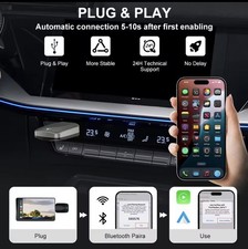 Wireless CarPlay Android Auto Wireless Adapter Smart Mini Box Plug and play