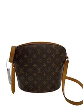 LOUIS VUITTON Shoulder Bag Drouo_Monogram Canvas PVC Brown Used