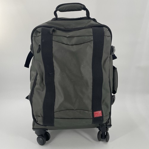 Hideo Design Wakamatsu Veil Carry-On Rolling Suitcase Luggage in Forest Green - Picture 2 of 23